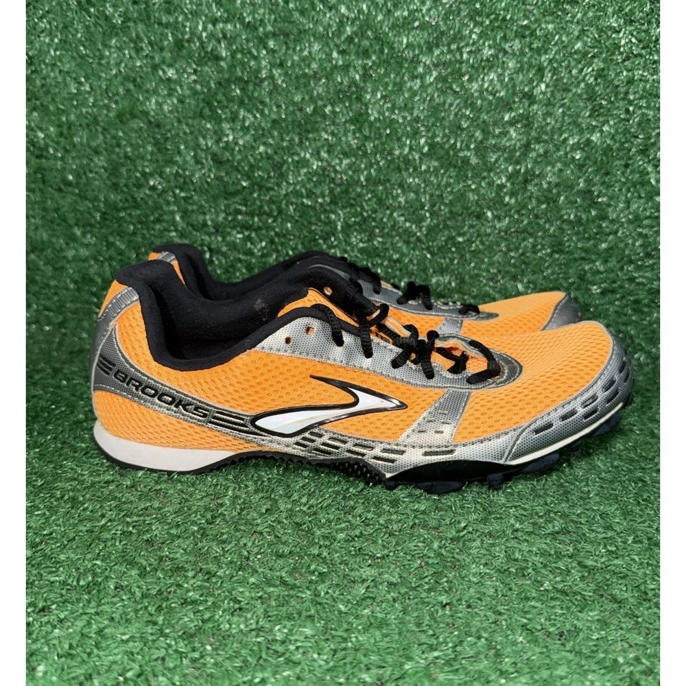 Brooks Womens Size 7.5 Surge XC Running Racing Spikes Orange Cross Country Shoes